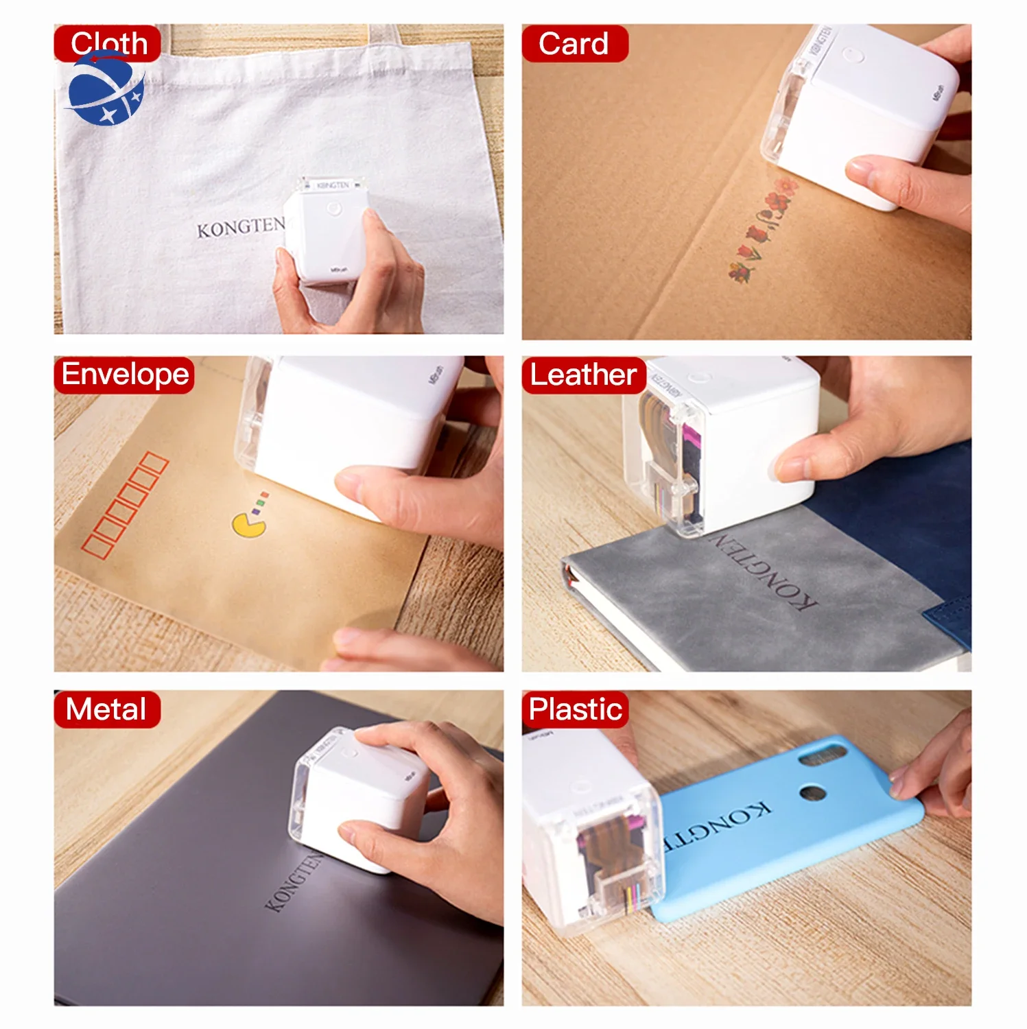 Yyhc Handheld Printer Draagbare Mini Inkjet Printer Kleur Barcode 1200 dpi met Inkt inkjet printer printpen