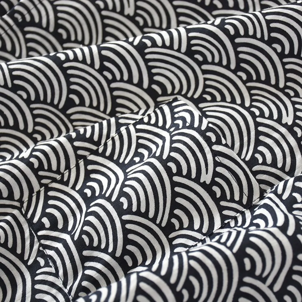 فستان النوم الخامس الرقبة الرجال كيمونو البشكير كم طويل رقيقة كيمونو منامة فضفاضة طباعة الرجال مقنعين رداء حمام ارتداء