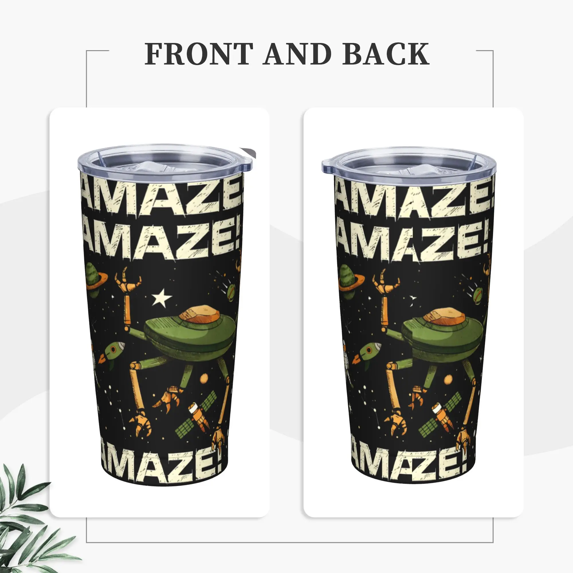 Rockys Amaze Movie Project Hail Mary Tumbler Vacuum Insulated  Coffee Cups with Lid Straw Outdoor Mug Spill Proof, 20oz