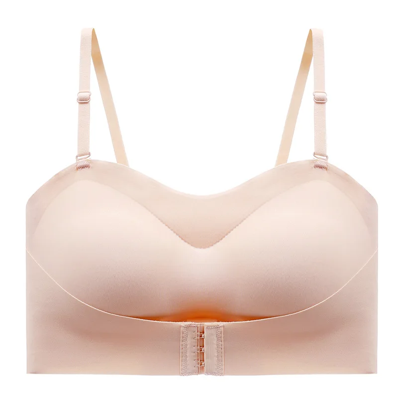 Summer Strapless Bra Underwear Lingerie Women Body Lenceria Para Damas Mujer Seamlessly Push Up Brassiere Cover Front Type Sexy