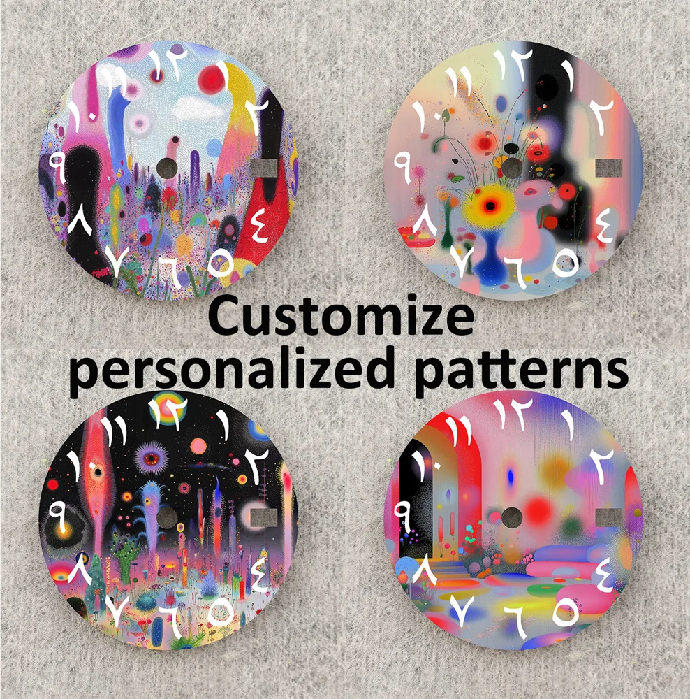 NH35 다이얼 3D 패턴 다이얼, 아라비아 숫자 다이얼, NH36 다이얼, NH35/36 무브먼트 워치 부품 교체 맞춤형 다이얼, 28.5mm