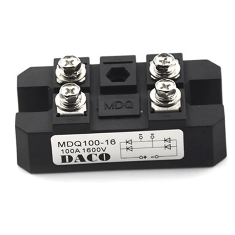 Rectifier Module MDQ100A/1600V Single-Phase Module Current Foot Single-Phase Charger Rectifier Bridge Module