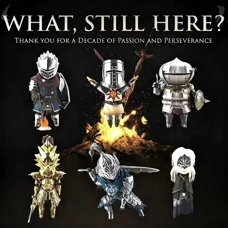 Q version Dark Souls Anime Action Figure Solaire Artorias Ornstein Fire Keeper Doll Anime Figurine Model Toys for Boy Gifts