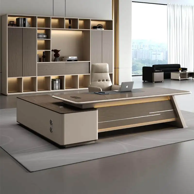 

Drawers Wood Office Desk Desktop Organizer Modern Portable Executive Desk Gaming Corner Mesa Para Computador Office Furniture