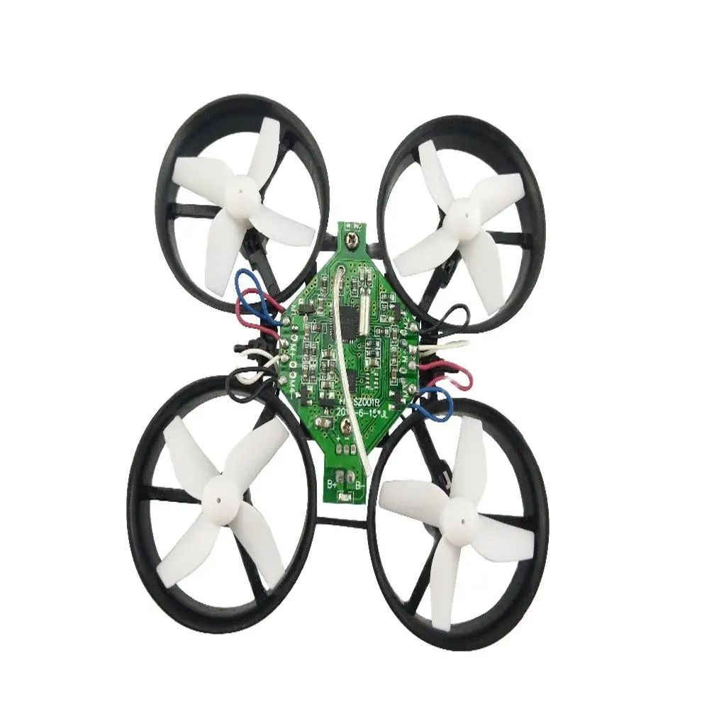 Kit de peças de quadricóptero RC DIY: Eachine E010/JJRC H36 Motores de estrutura 2.4G Bateria receptor - Componentes de reparo e atualização de mini drone