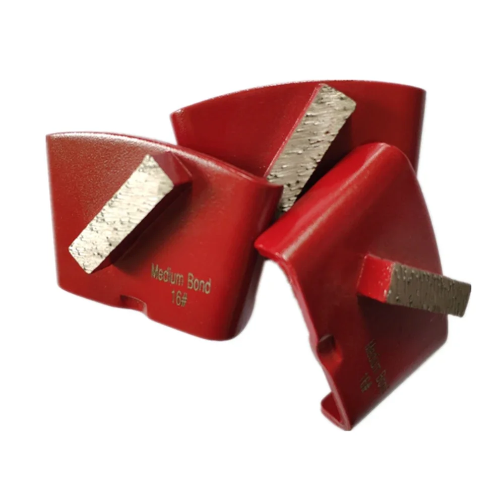 Blocco diamantato EZChange a legame medio per pavimenti in cemento con tampone per lucidatura a barra singola, strumenti epossidici, 12 pezzi