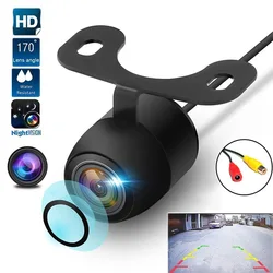 Cámara de visión trasera HD CCD para coche, visión nocturna, marcha atrás, aparcamiento, gran angular 170