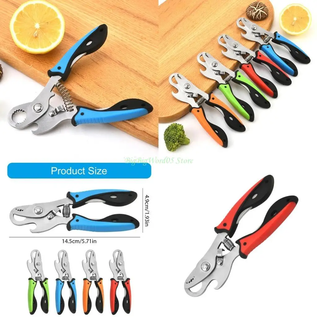 

24TE Ножницы для резки хвоста улитки, дизайн из нержавеющей стали, нескользящая резиновая ручка, резак для хвоста, идеально для