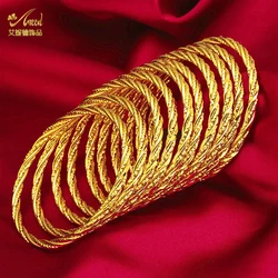 ANIID Dubai Gold Color Indian Bangle For Women Luxury African Jewellery Bracelets Brazilian Bangles Wedding Designer Bracelets