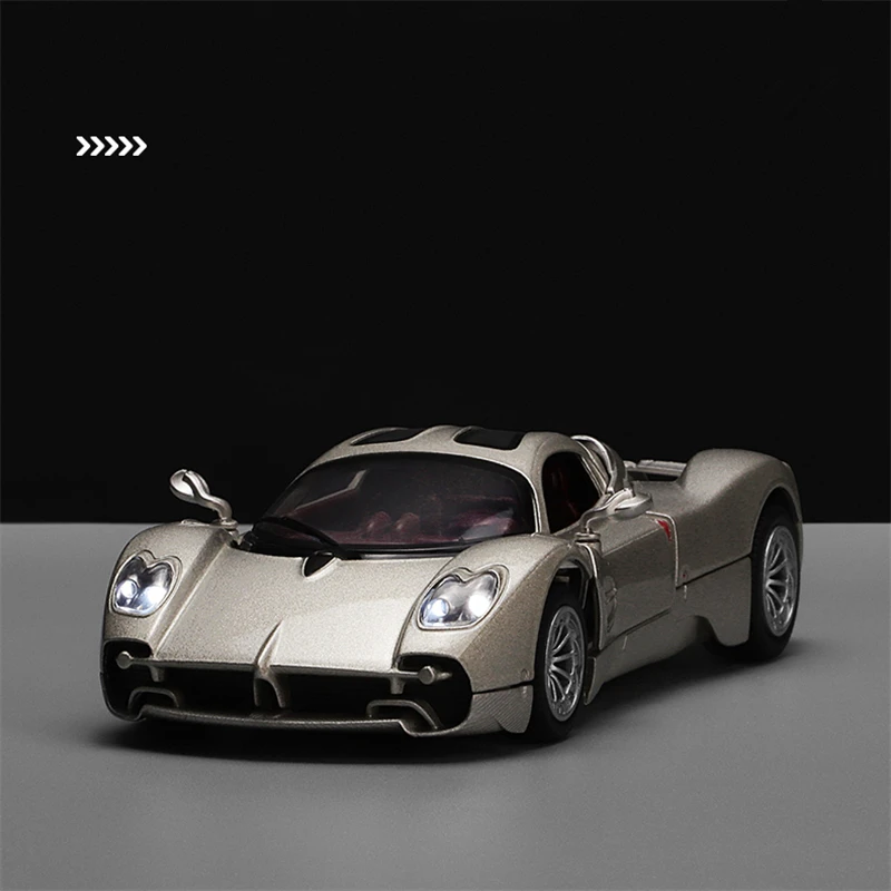 1:32 Pagani Utopia Alloy Sports Car Model Diecasts Metal Racing Car Vehicles Model Sound and Light Simulation Childrens Toy Gif