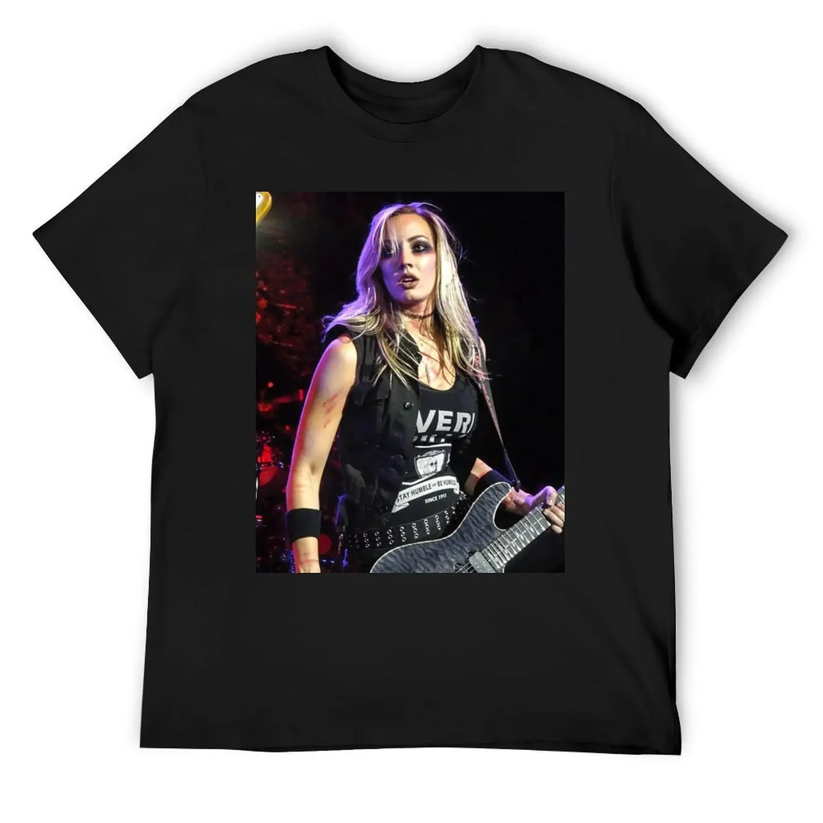 

Nita Strauss Poster Art T-Shirt anime figures oversized Men's t shirts