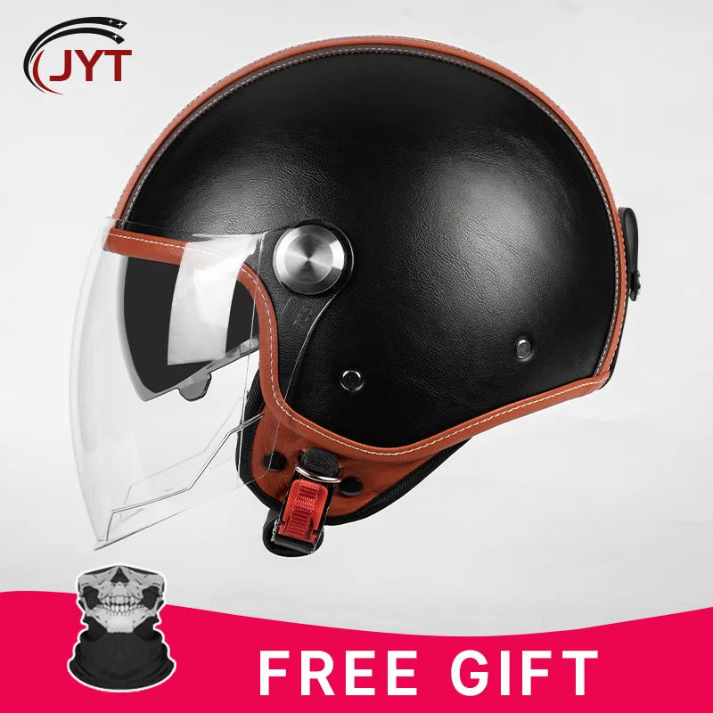 

Приятный для бюджета, полувысококачественный мотоциклетный шлем с открытым лицом 3/4, надежная защита для повседневных мотоциклистов, скутеров и мопедов