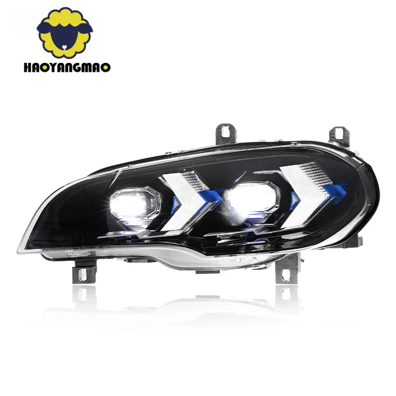 

Suitable for 07-13 X5 Headlight Assembly E70 Modified New X5 LED Daytime Running Light Steering Dual Lens
