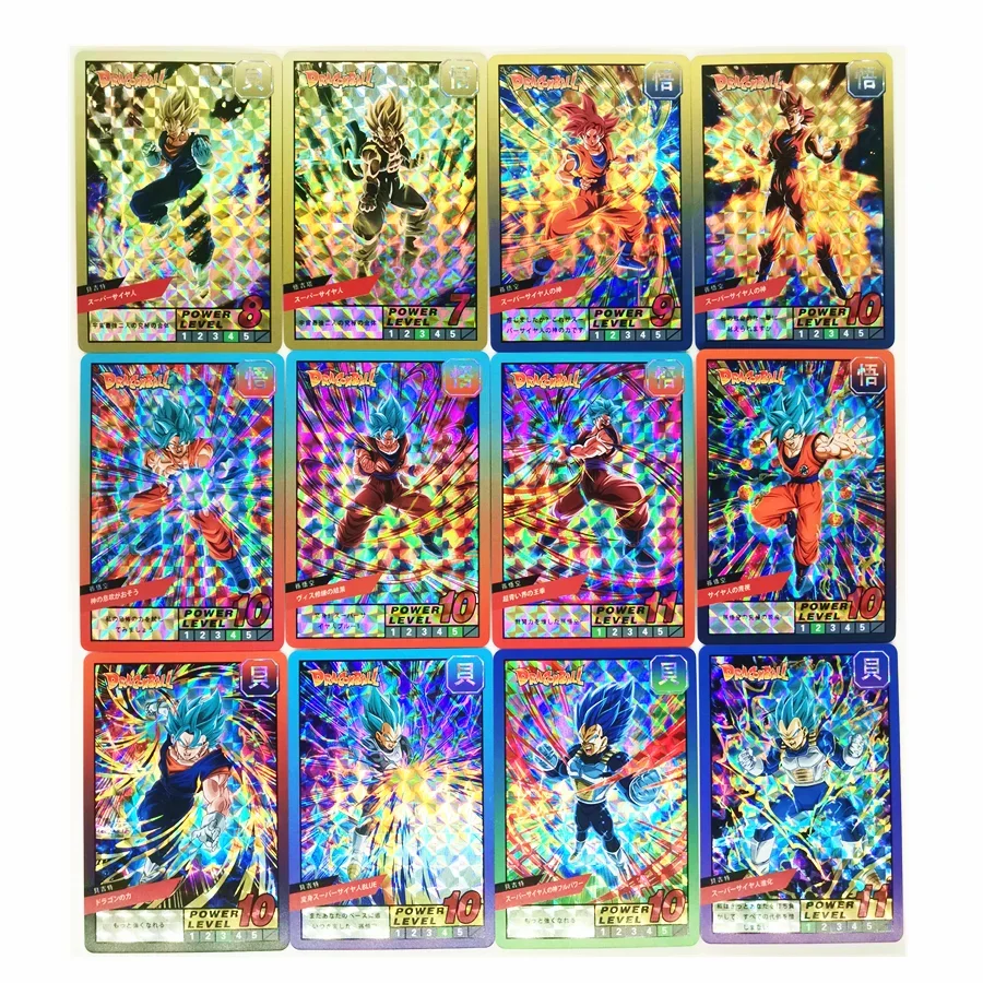 Ensemble de cartes de reconnaissance Goku, végéta, Super Saisuperb, bataille, rafale, Ultra Instinct, jeu de collection, 55 pièces