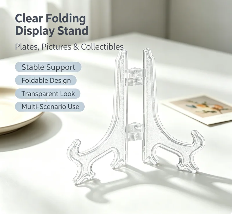 40pcs Clear Display Easels 3