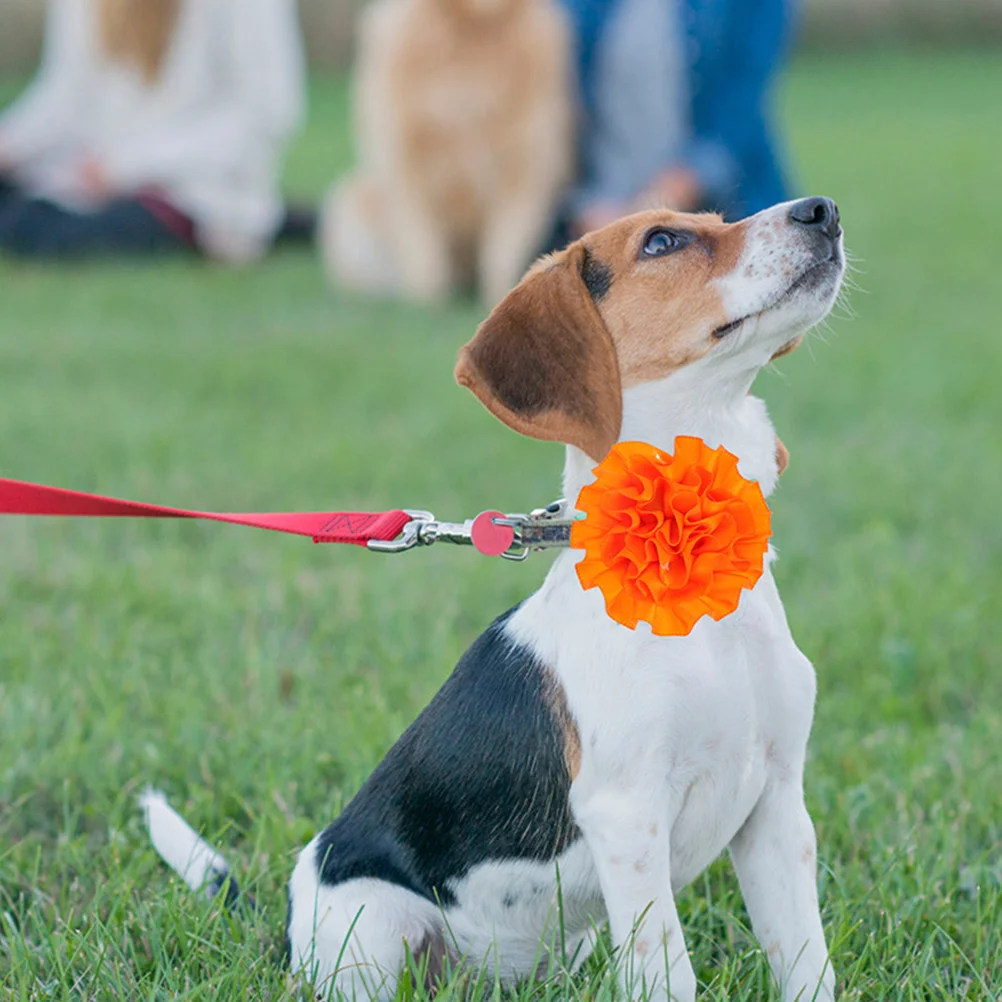 

20pcs Accessories Colorful Flower Dog Bow Cat Collar Decoration for Puppy Grooming Pet Dog Flowers Collar Supplies