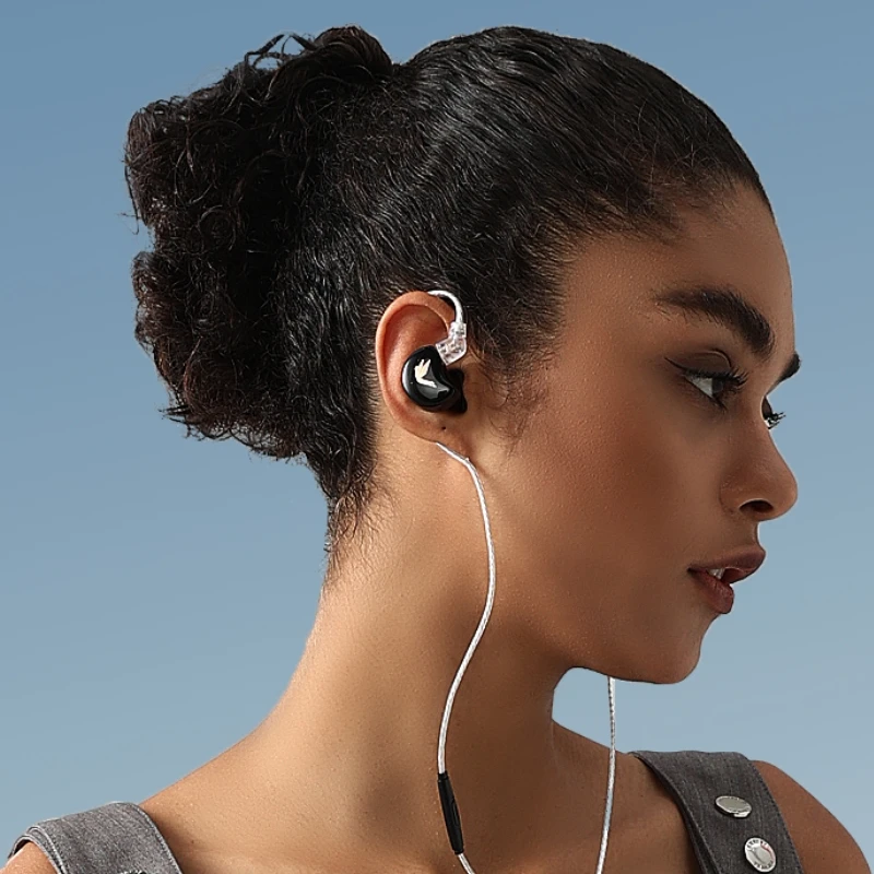 Supertfz TFZ NO.3 PRO 2m kabel słuchawki douszne Hifi 3.5mm/typ-c redukcja szumów bas przewodowe słuchawki do gier z mikrofonem