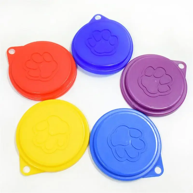 Plastic Pet Food Can Lids Caps for Tins Universal Dog Cat Puppy Can Covers Lid Fresh-keeping Seal Tins Cover Pet Supplies