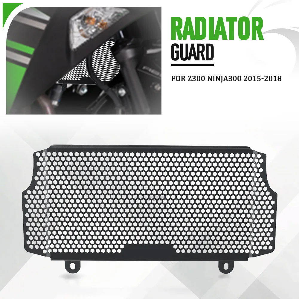 

For Kawasaki Ninja 300 Z300 Ninja300 Z-300 2015 2016 2017 2018 Motorcycle Radiator Grille Guard Cover Protector Radiator Guard