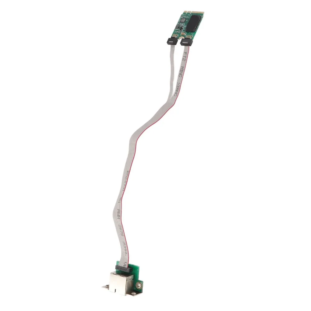 

RTL8111H Chip M.2 Ethernet Network Card 1G/100M Single RJ45 Port M.2 Network Expansion Card Bent Pin