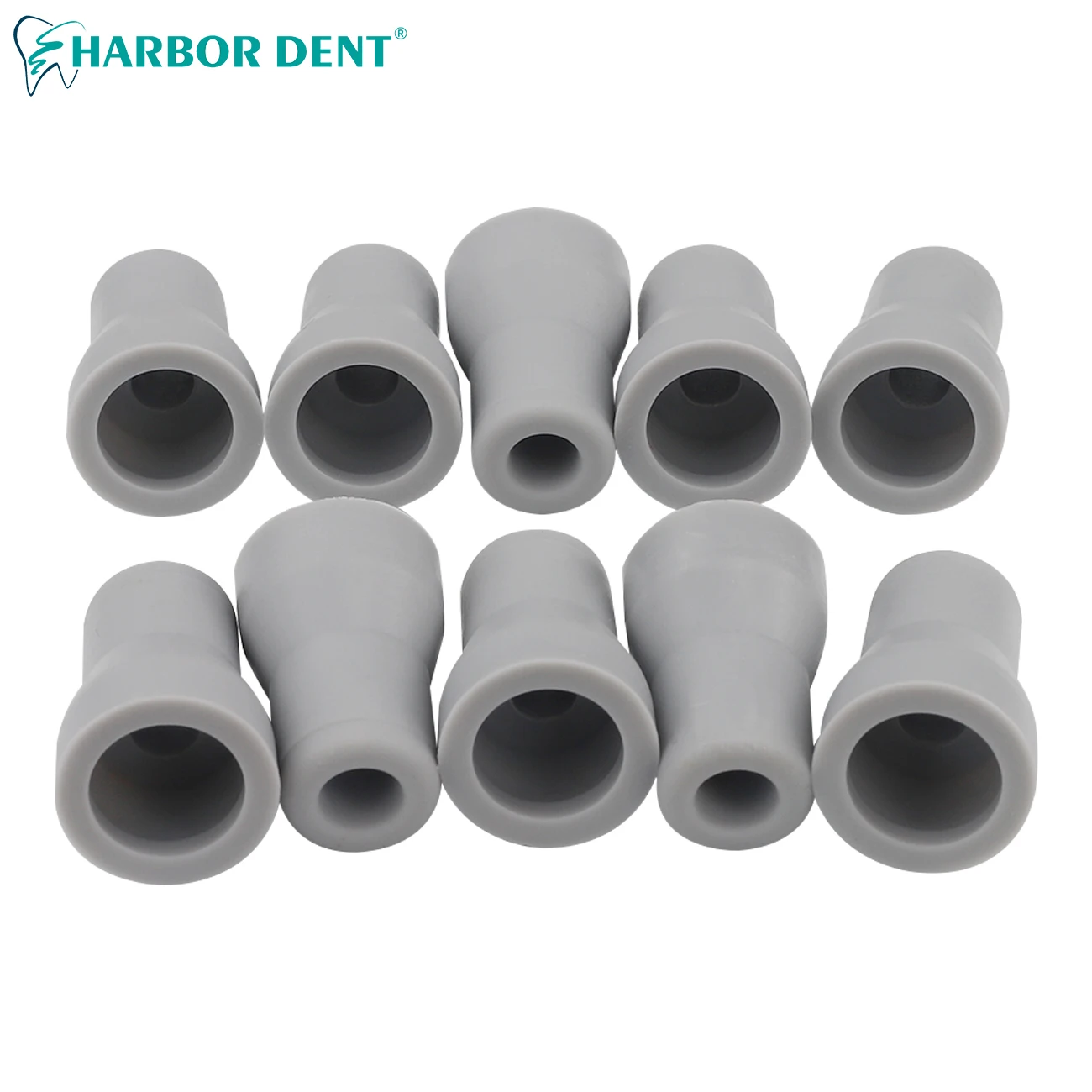 10 Pcs Dental Saliva Ejector Strong Weak Suction Rubber Snap Tip Adapter Replacement