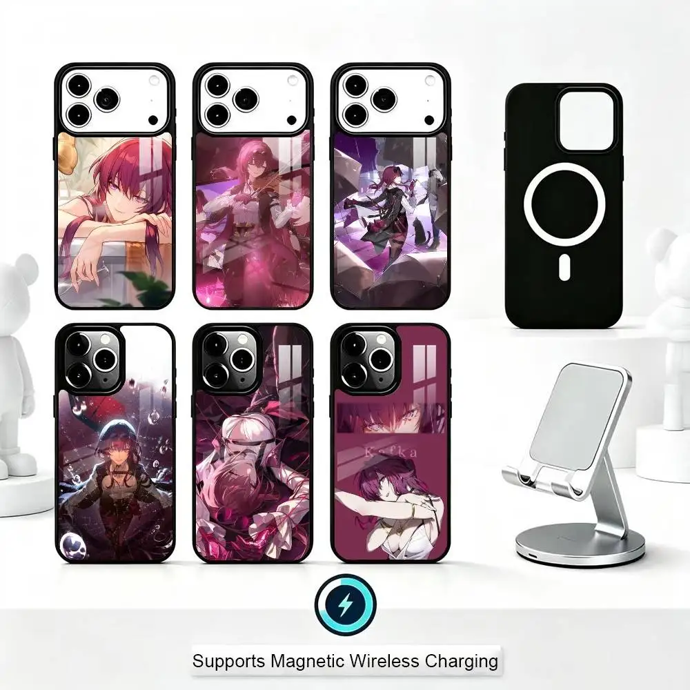 K-Kafka Stellaron Hunters HSR  Phone Case For iPhone18,17,16,15,14,13,12,11 Plus,Pro Allows magnetic wireless charging