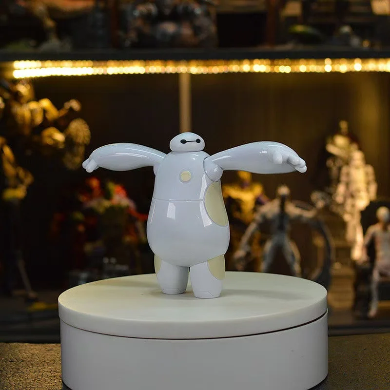 Figura de adorno Big Hero 6 Baymax, regalo de cumpleaños, decoración para hornear pasteles, estatua, muñeca, colección de adornos, modelo de juguete de PVC