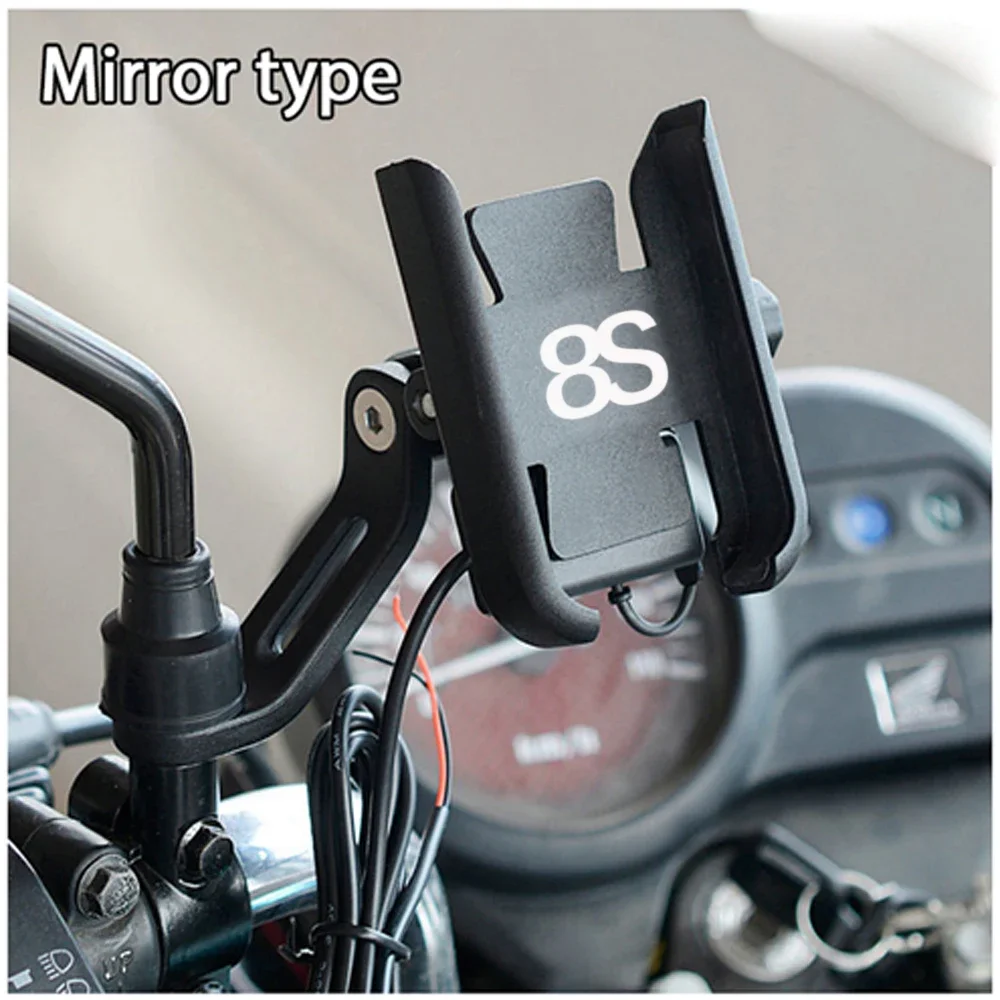 For SUZUKI GSX-8S GSX8S GSX 8S 2023 2024 2025 Motorcycle CNC Accessories Handlebar Mirror Mobile Phone Holder GPS Stand Bracket view 4