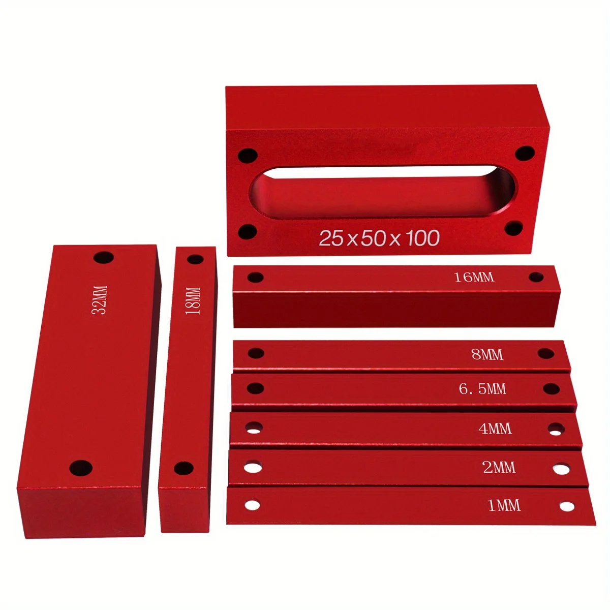 9/15pcs Gauge Block Set, Aluminum Metric/Inch Height Gauge Block, Setup Bars Portable Testing Gauge Block, Measuring Tool