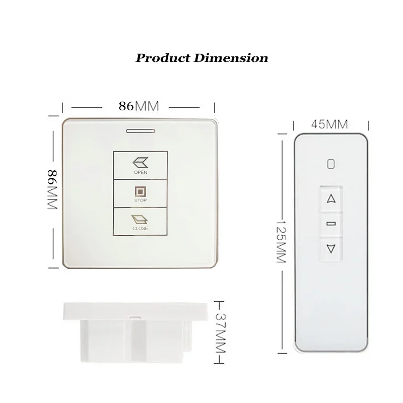 NF AC To DC 24V Switch Motor Electrical switch Window Opener Transformer Optional remote Wall Mounted Toggle Panel
