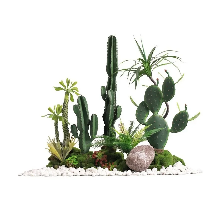 Artificial cactus landscaping large plant potted artificial green plant