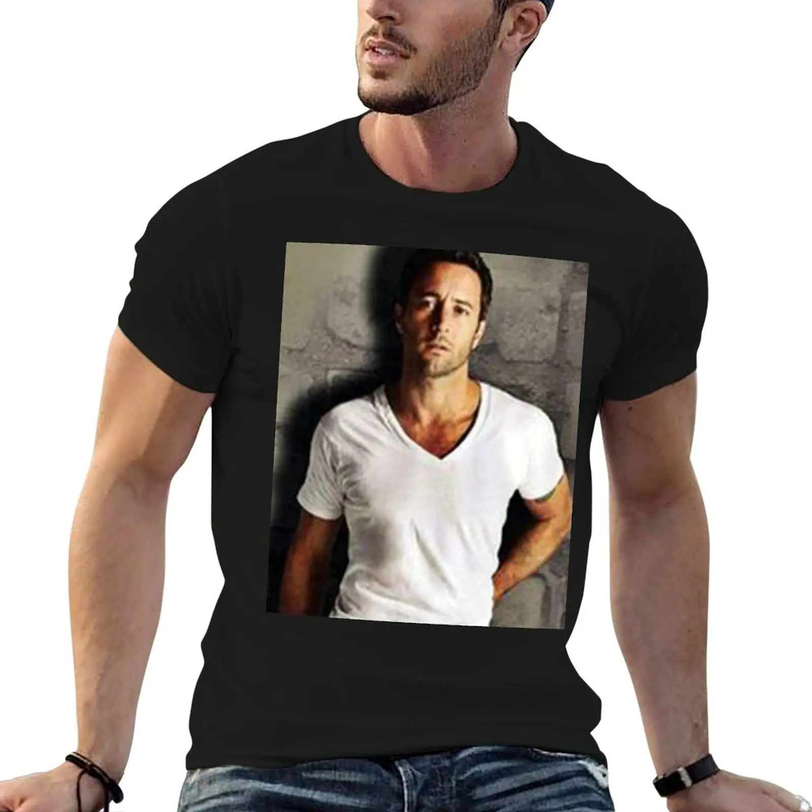Alex O'loughlin T-Shirt Casual Work Wear T-Shirt