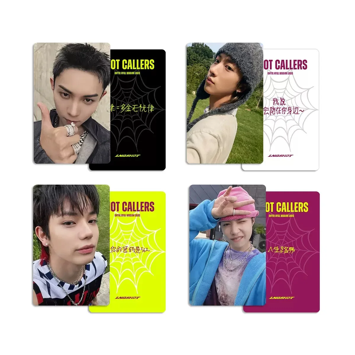 4PCS Korean Hot Idol LNGSHOT New Album 