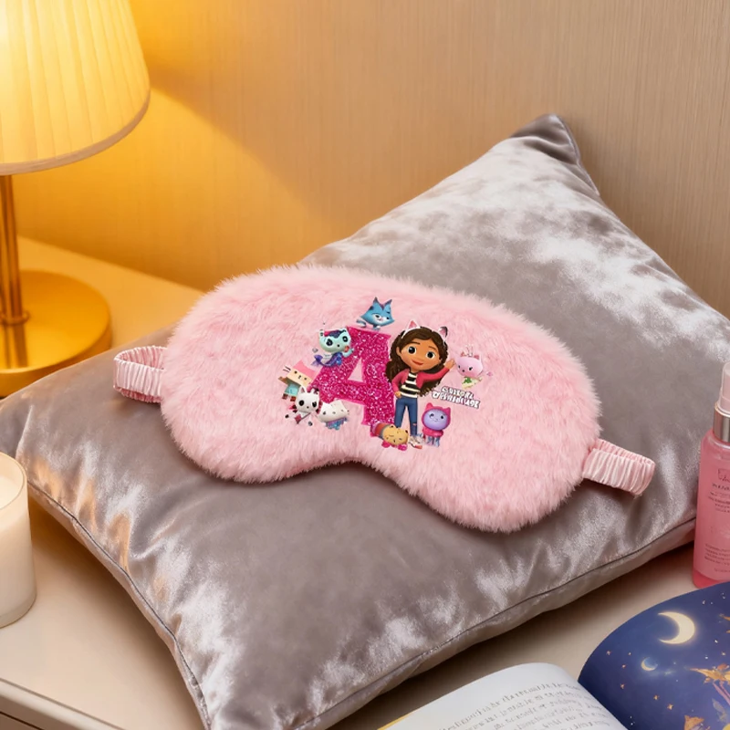 

Gabby Dollhouses Soft Plush Eye Masks Letters Sleeping Mask Sleeping Blindfold Cute Eye Cover Anime Plush Mask Fashion Eyepatch
