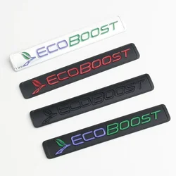 3D Metal Ecoboost Logo Rear Trunk Emblem Badge Decals for Ford Focus Fiesta Kuga Escape Mondeo Edge Ecosport