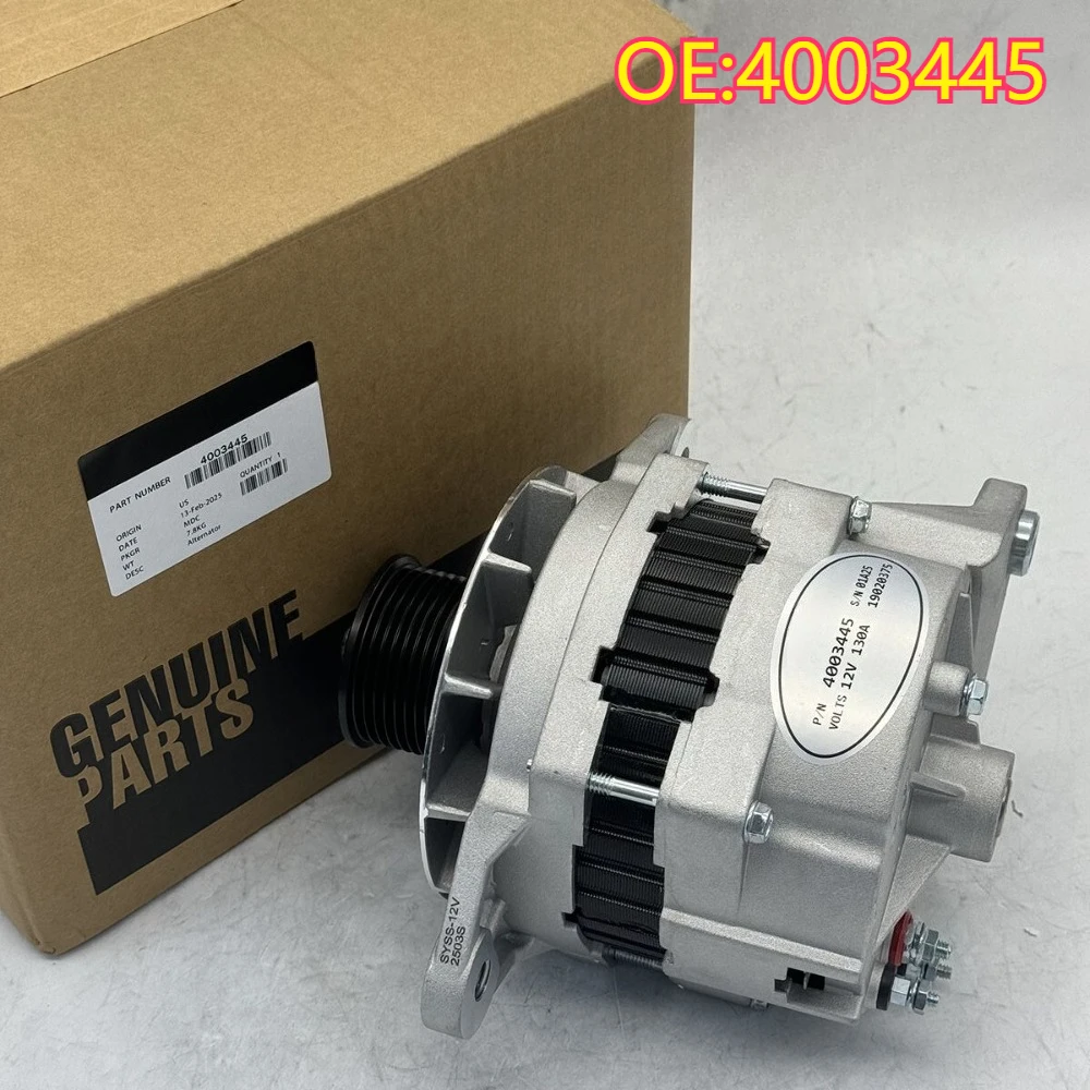 

High quality New For 4003445 M11 dynamo 12V 130A 160A Machines motoronderdelenvoor Cummins Motor M11 ISM11 QSM11 6C8.3