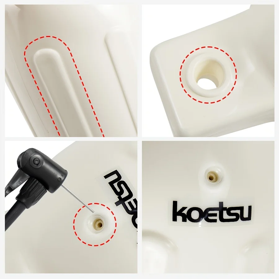 KOETSU Schlauchboot-Kotflügel, 2er-Pack/4er-Pack, universelle PVC-Marine-Stoßstangen mit Rippen und Linien, inklusive tragbarer Luftpumpe – Detail 10