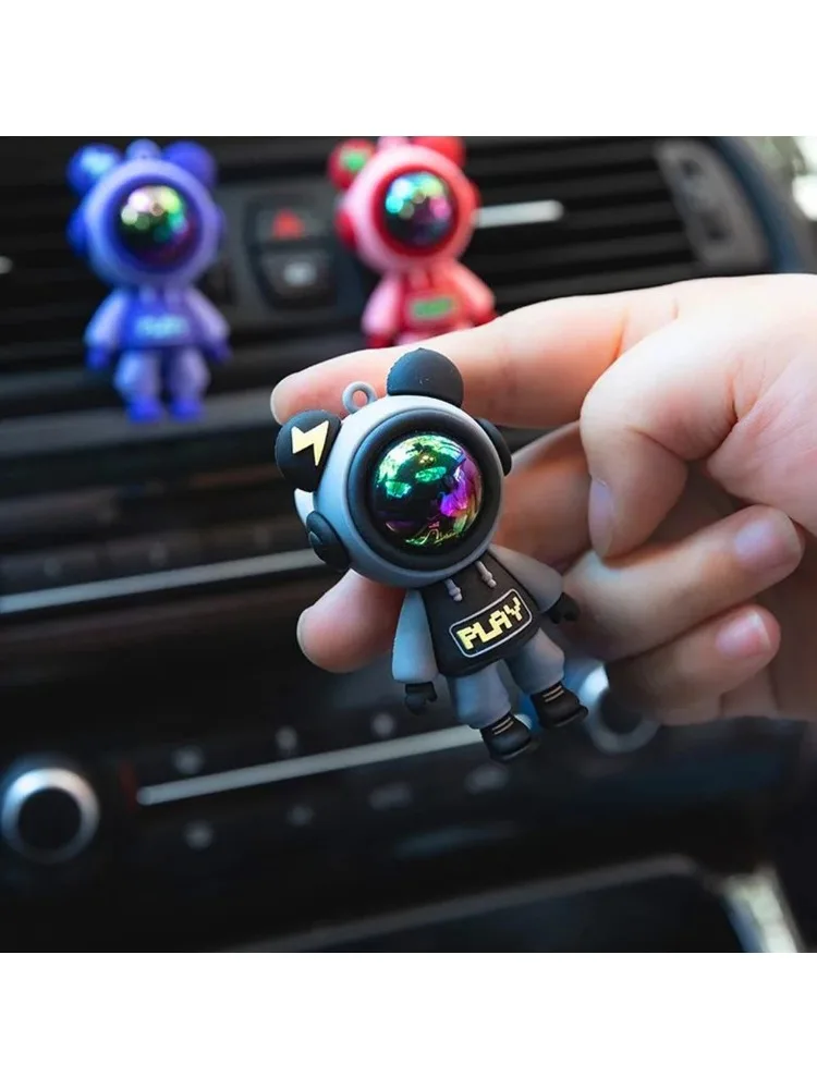 Clip de parfum de sortie d'air de voiture, désodorisant d'astronaute de dessin animé, sortie d'air de climatisation, aromathérapie, accessoires de décoration intérieure de voiture