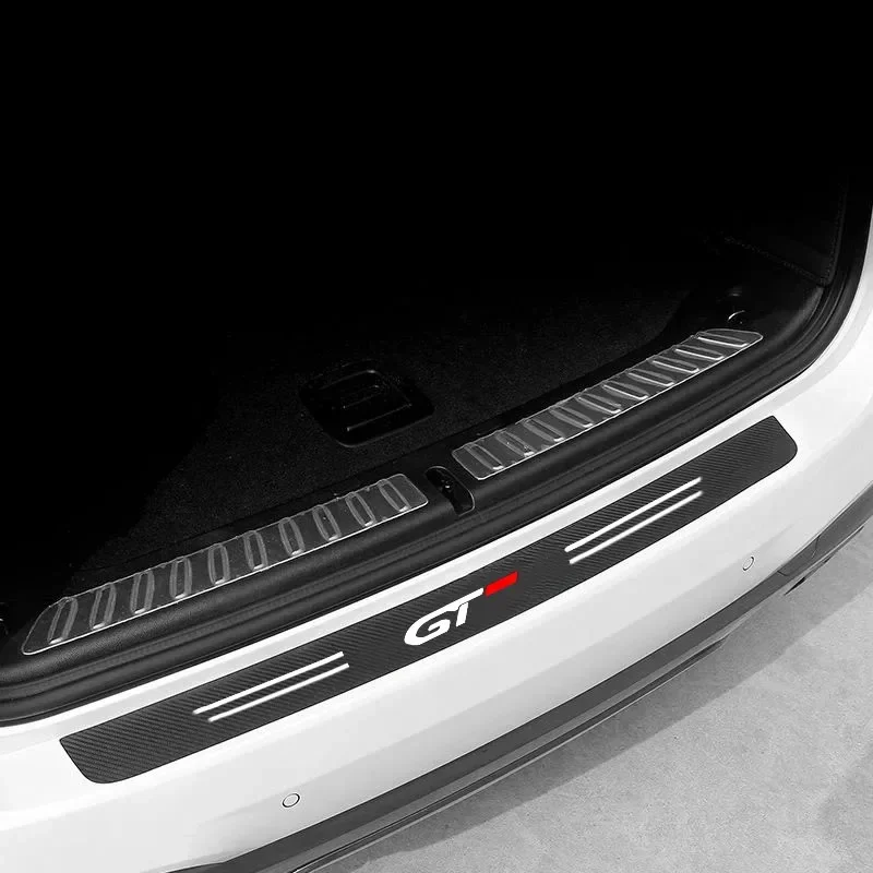 Für gt gti gtline 508 5008 3008 208 2008 308 Carbon Faser Auto Aufkleber Tür Sill Schutz Stoßstange Schutz band