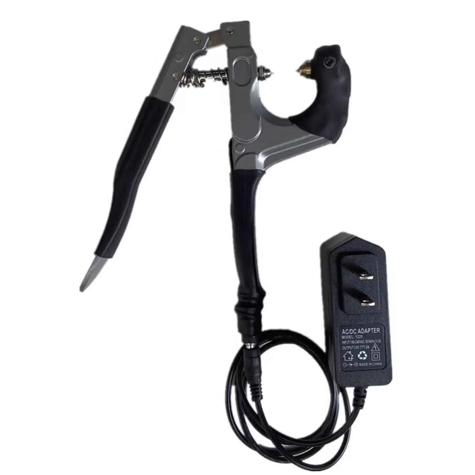 

AC 100-240V Badminton Racket Grommet Pliers, Cold-Heat Press Flared Tool for Tennis Racket Stringing Machine