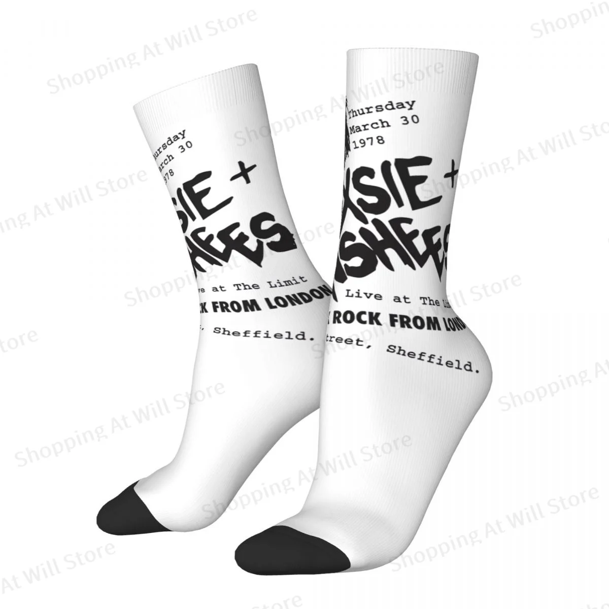 Siouxsie And The Banshees Unisex Winter Socks Outdoor Fun printing Socks Street Style Crazy Sock