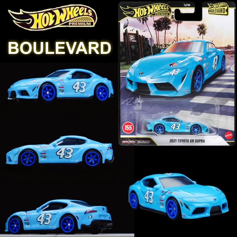 Hot Wheels 2026 GJT68 Boulevard Premium Series 1:64 Coche de Colección Toyota GR Supra Datsun King Cab Toyota Alphard Jeepster Commando