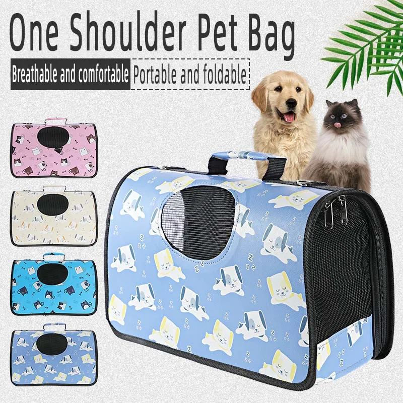 Pet Bag Backpack Portable Shoulder Portable Pet Bag Cat and Dog Universal Foldable Storage Pet Supplies Dog Accessories