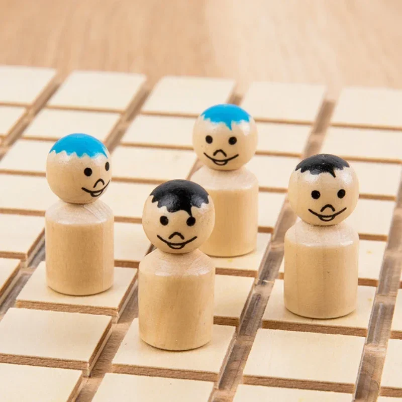 

Board Game Puzzle Toys Two-person Funny Parent-Child Interaction Game Chase and Intercept Battle Game Gifts Wooden Toy Baby Toys