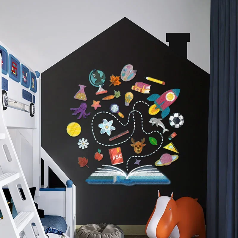 45x150CM Wall Stickers for Kids Room Vinyl Chalkboard Children Blackboard Stickers Chalkboard Paint Chalk Paint Wall