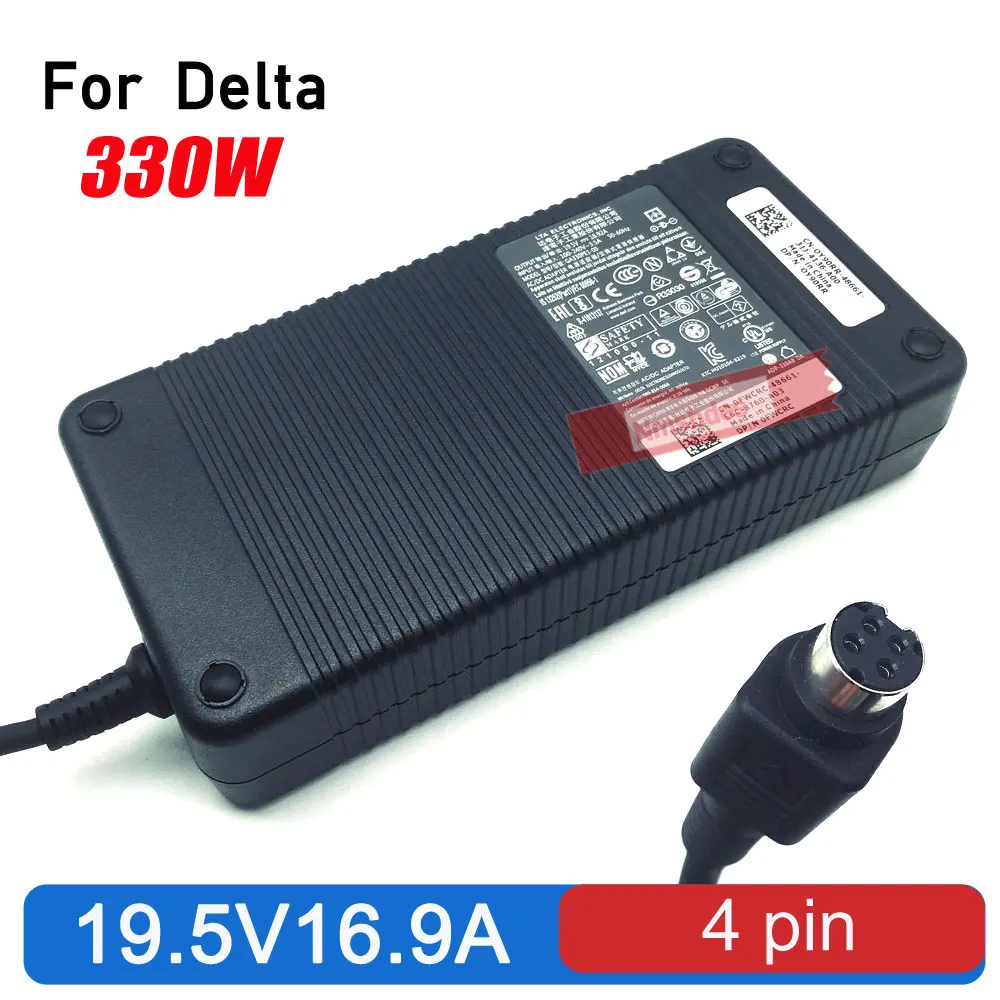 Genuine 330W 4 Pin AC Adapter Charger For Delta MSI GT83 (with GTX