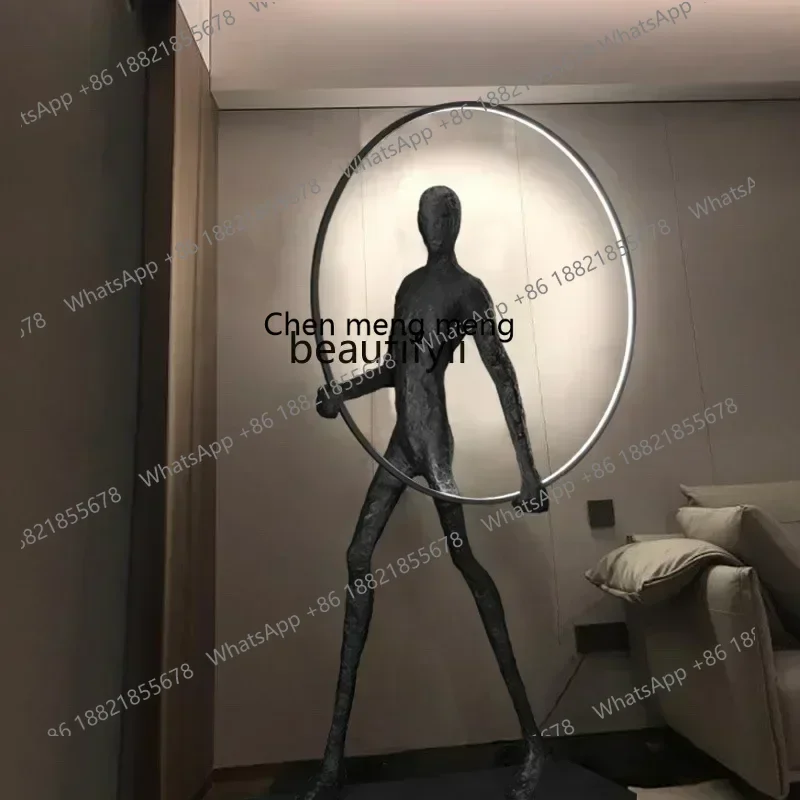 

cn8350 LHY Скульптура Торшер Гуманоид Искусство Креативный Дом Дизайнер Отель Гостиная Лобби Выставочный Зал Большой Декор Для Тела