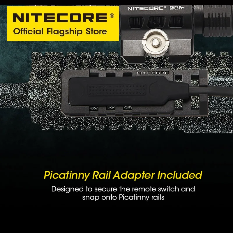 NITECORE RSW1 Pro Flashlight Tactical Remote Switch Picatinny Rail Adapter Included for MH12 PRO MH25 PRO