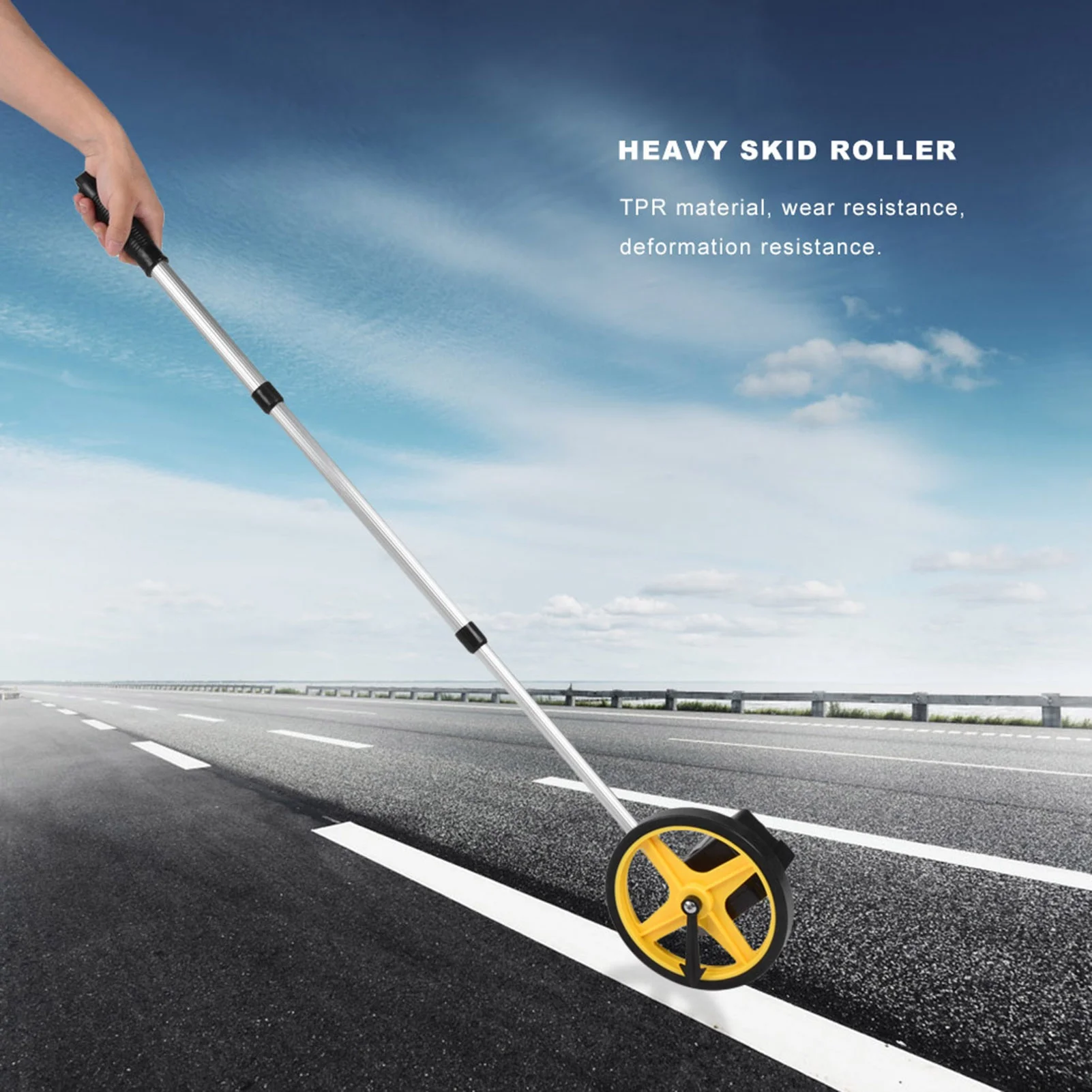Portable Distance Measuring Wheel 0~9999.9m Distance Measuring Roller for Multiple Purpose Features
