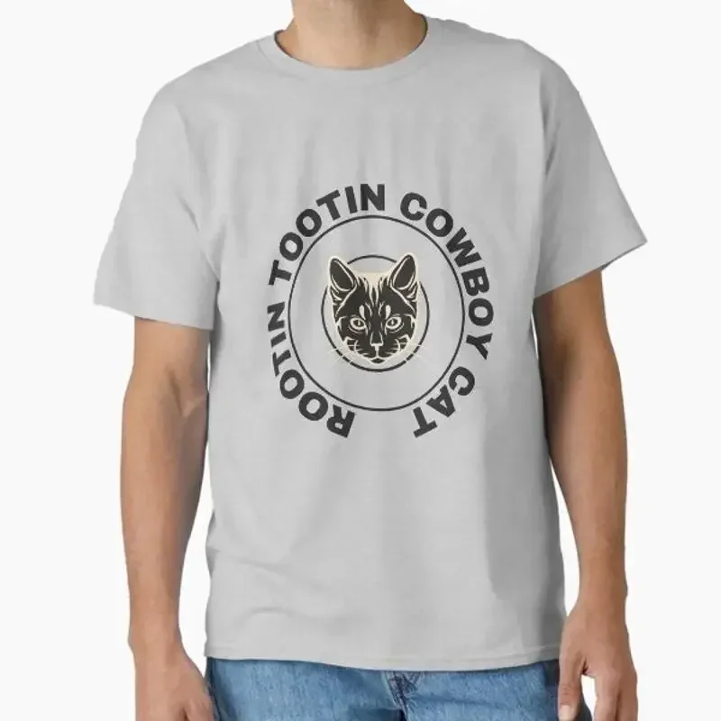 rootin tootin cowboy cat Classic T shirt Made in US AUS Size S 2XL